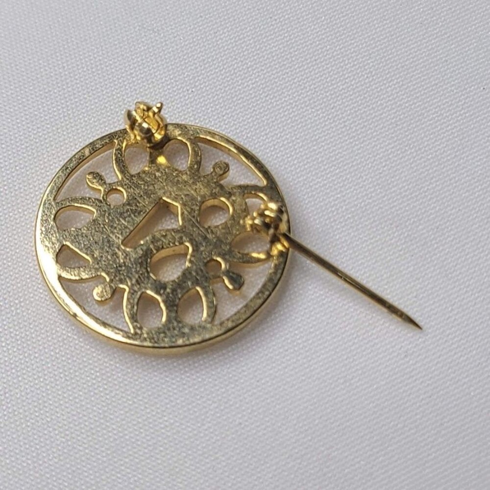 Vintage 1981 Avon President's Club Gold Tone Brooch Pin Award - Picture 4 of 5
